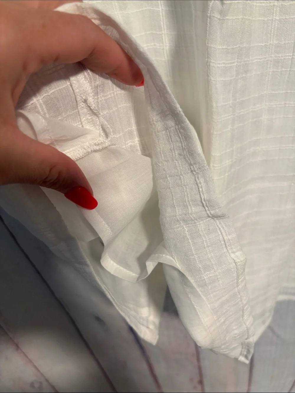 NWT J. Crew Smocked-neck top in textured gauze